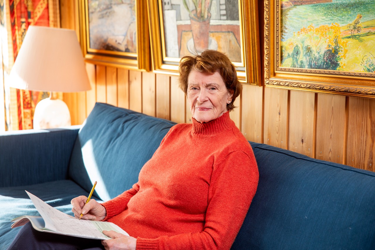 Sønn til Kirsten, 88 år